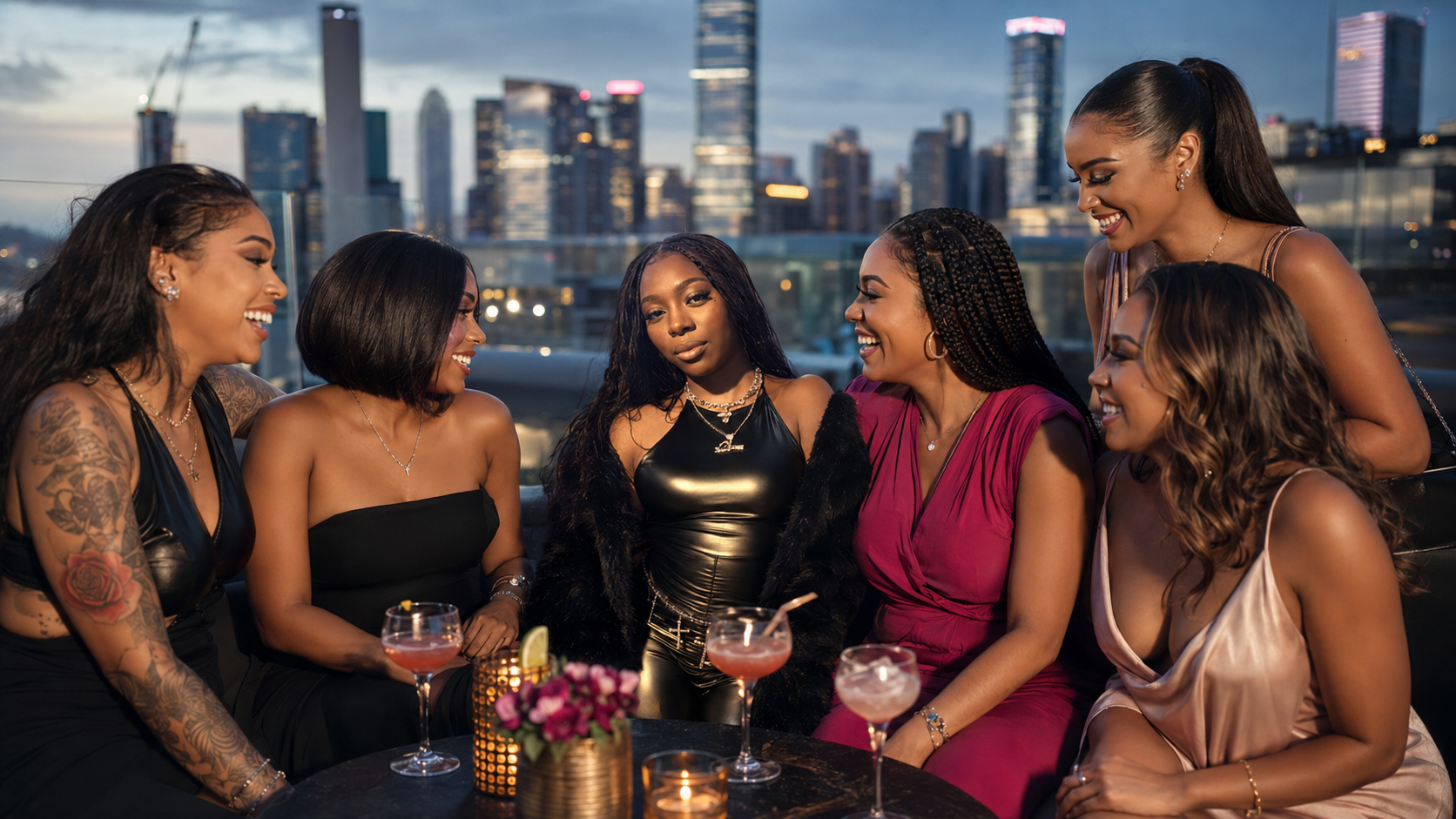 The Pink Table Society founder enjoying Dallas with a diverse group of women